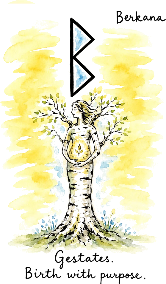 Berkana rune being