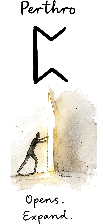 Perthro rune being